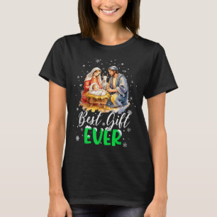 Coole Jesus-Geburtsszene Christlich Beste jemals C T-Shirt
