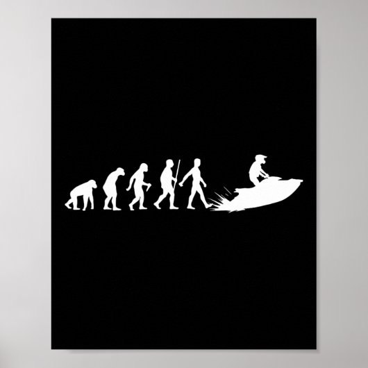Coole Jet Ski für Männer Evolution Wasserski Poster (Vorne)