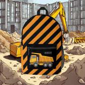 Coole Jungen Bau hinzufügen Name Bedruckter Rucksack