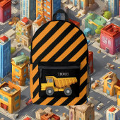 Coole Jungen Bauabschleppwagen Name Bedruckter Rucksack