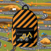 Coole Jungen Bauwagen Name Bedruckter Rucksack