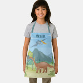 coole Jungen Dinosaurier geben Namen Schürze (Insitu)