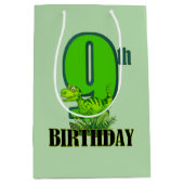 Coole Jungen Dinosaurier Party 9. Mittlere Geschenktüte (Vorderseite)