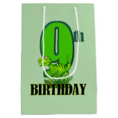 Coole Jungen Dinosaurier Party 9. Mittlere Geschenktüte (Rückseite)