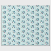 Coole Jungen Duschkacheln Geschenkpapier (Flach)