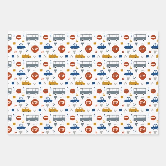 coole Jungen gekacheltes Party Geschenkpapier Set (Vorderseite 3)