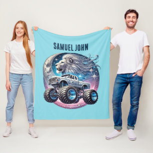 Coole Jungen Monster-LKW geben Namen Fleecedecke
