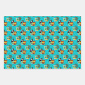 coole Jungen Piraten-Muster gekachelt Geschenkpapier Set (Vorderseite 2)