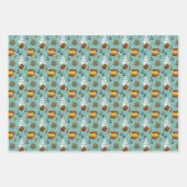 coole Jungen Piraten-Muster gekachelt Geschenkpapier Set (Vorderseite)