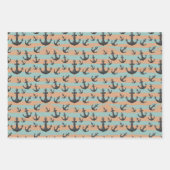 coole Jungen rauben geflieste Muster Geschenkpapier Set (Vorderseite)