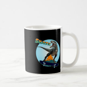 Coole Jungen Skateboarding T Rex Dinosaur Skateboa Kaffeetasse