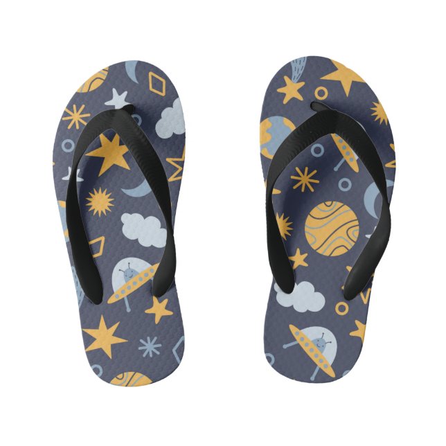 coole Jungen Weltraummusik Kinderbadesandalen (Fußbett)