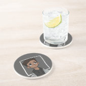 coole Jungenart Getränkeuntersetzer (Seite)