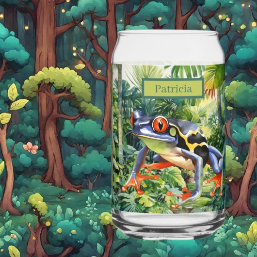 Coole Jungle-Froschliebhaber geben Namen Dosenglas