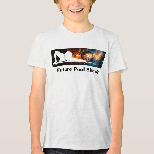 Coole Jungs Future Pool Shark Billard Tshirt (Vorderseite)