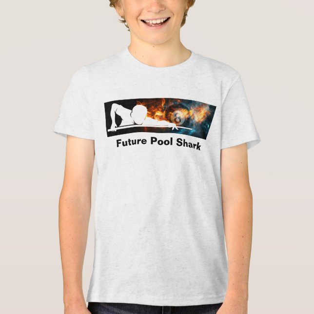 Coole Jungs Future Pool Shark Billard Tshirt (Vorderseite)