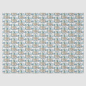Coole Jungs gekacheltes Babyshower-Muster Seidenpapier (Vorderseite)