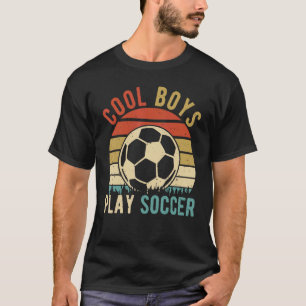 Coole Jungs spielen Fußball-Player Sport-Fußball-F T-Shirt