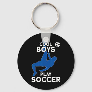 Coole Jungs spielen Fußball Schlüsselanhänger
