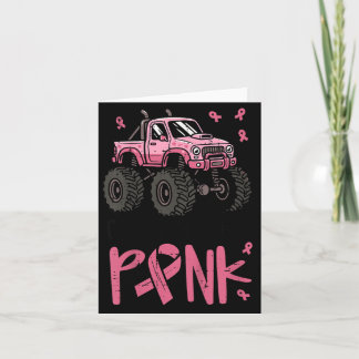 Coole Jungs tragen Pink Monster Truck Brust Karte
