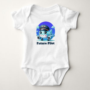 Coole Jungs zukünftiger Pilot anpassbar  Baby Strampler