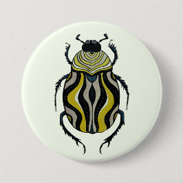 Coole Käfer Entomologie Insektenkunst Button