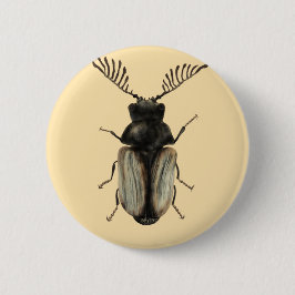 Coole Käfer-Insektenkunst Button