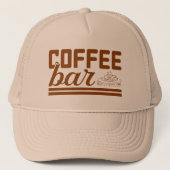 coole Kaffee-Bar Truckerkappe (Vorderseite)