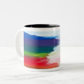 Coole Kaffee-Tasse Zweifarbige Tasse (Vorderseite Links)