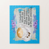 coole Kaffeeliebhaber Wortart Puzzle (Vertikal)