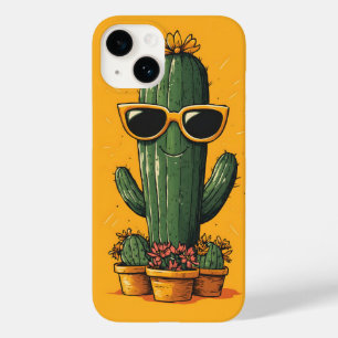Coole Kaktus mit Sonnenbrille und Blume Case-Mate iPhone 14 Hülle