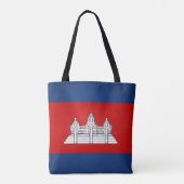 Coole Kambodscha-Fahne Tasche (Rückseite)