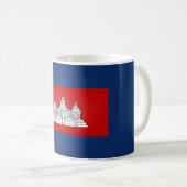 Coole kambodschanische Flagge Kaffeetasse (VorderseiteRechts)