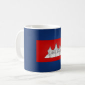 Coole kambodschanische Flagge Kaffeetasse (Vorderseite Links)