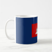 Coole kambodschanische Flagge Kaffeetasse (Links)