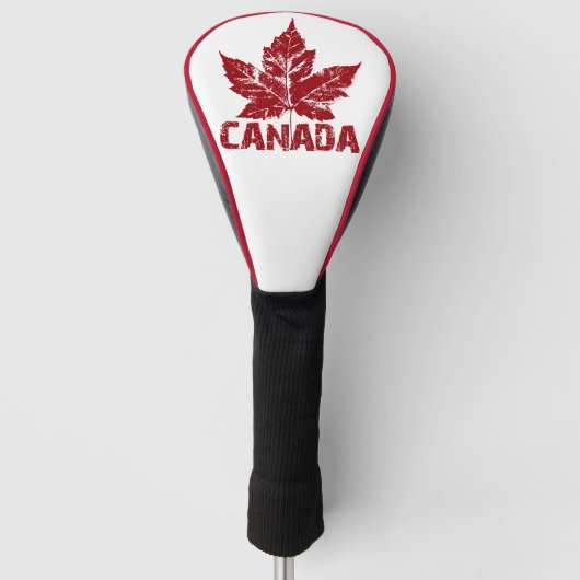 Coole Kanada Golf Retro Kanada Treiberabdeckung Headcover (Vorderseite)