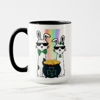 Coole Kaninchen und Topf voller Gold Tasse