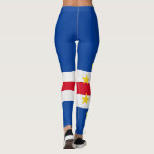 Coole kap-verdische Fahne Leggings (Rückseite)