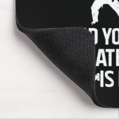 Coole Karate Kunst für Männer Frauen Karate Schwar Mousepad (Ecke)
