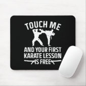 Coole Karate Kunst für Männer Frauen Karate Schwar Mousepad (Mit Mouse)