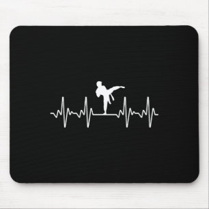 Coole Karate Kunst für Männer Frauen Kinder Schwar Mousepad