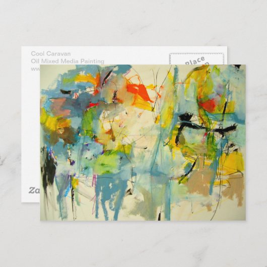 Coole Karawane Postkarte (Vorne/Hinten)