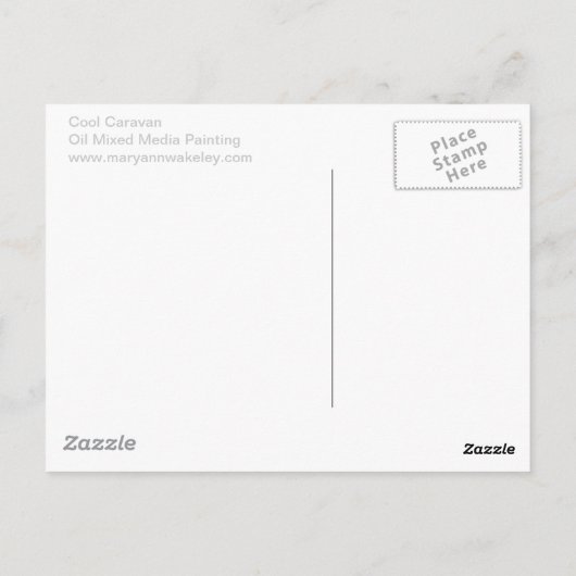 Coole Karawane Postkarte (Rückseite)