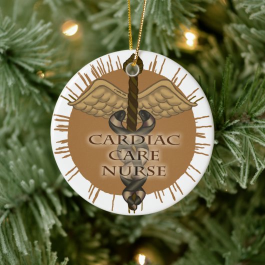 Coole kardiale Nurse Caduceus Ornament (Baum)