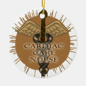 Coole kardiale Nurse Caduceus Ornament (Vorne)