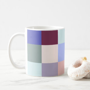 Coole Karierte Stilmuster, hübsche Farben Kaffeetasse