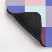 Coole Karierte Stilmuster, hübsche Farben Mousepad (Ecke)