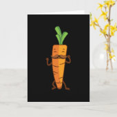 Coole Karotte Karte (Gelbe Blume)