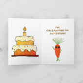 Coole Karotten-Trupp-Kollektion Geburtstag Karte (Innenseite)