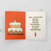 Coole Karotten-Trupp-Kollektion Geburtstag Karte (Innenseite)
